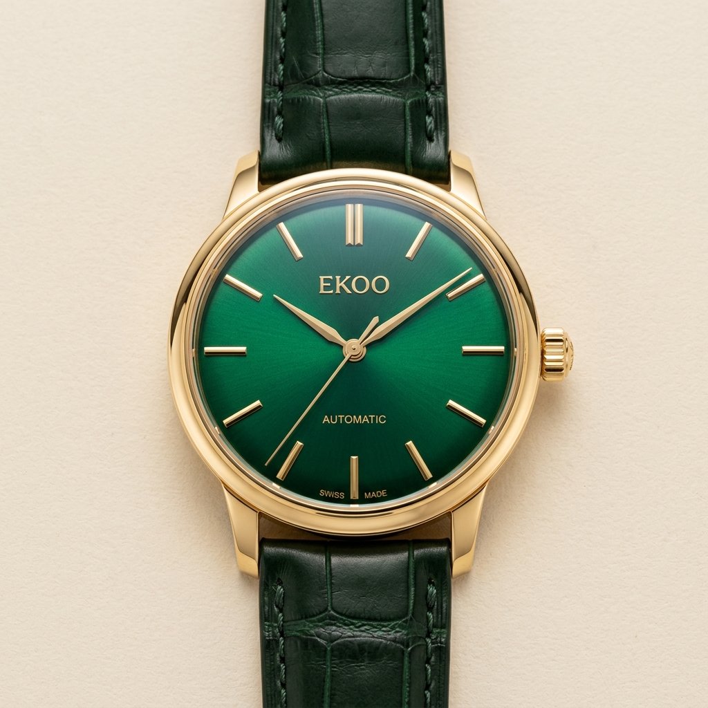 EKOO Imperial Malachite 18K Solid Gold (Men's 40mm)