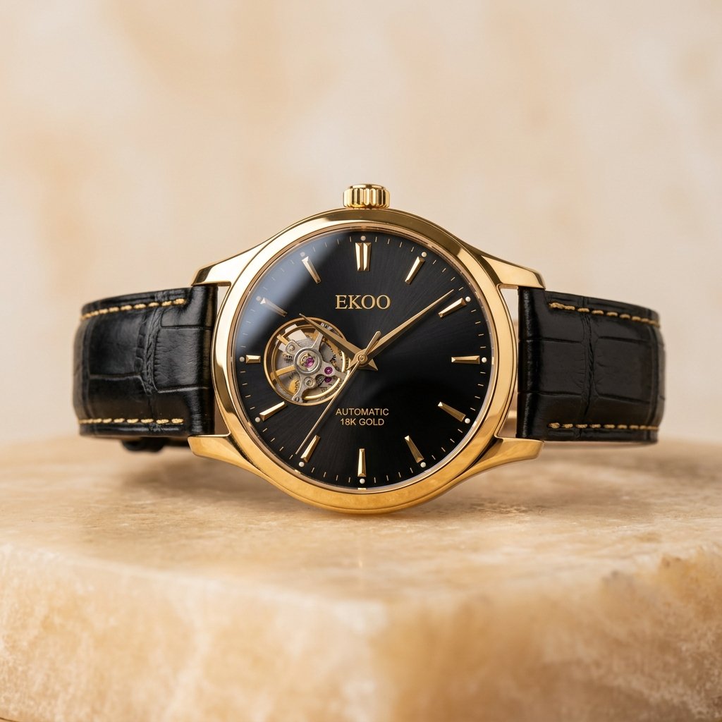 EKOO Royal Open-Heart Automatic 18K Gold (Men's 41mm)