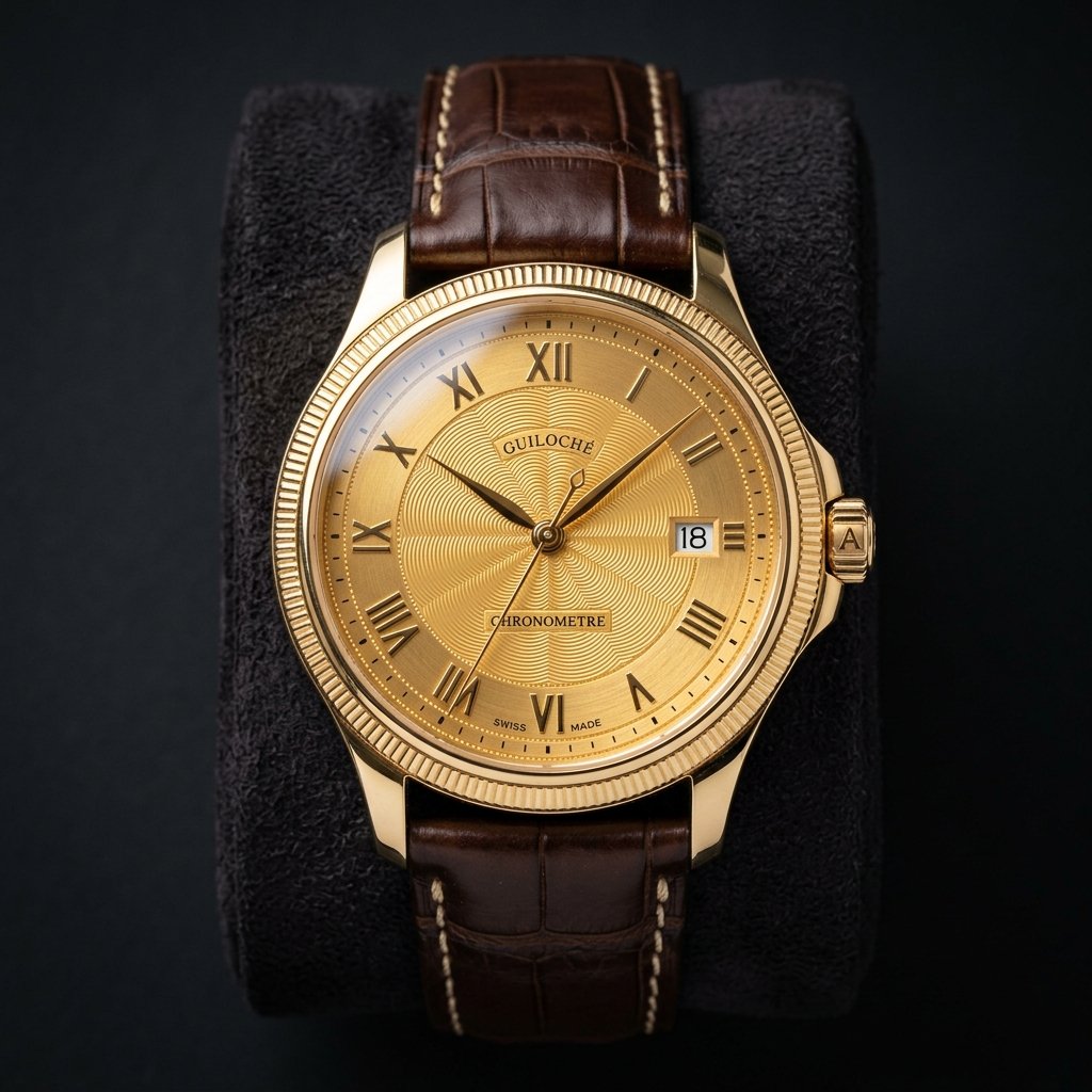 EKOO Sovereign Solaire 18K Champagne Guilloché (Women's 34mm)